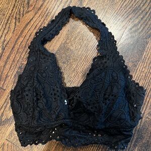 Black lace bralet